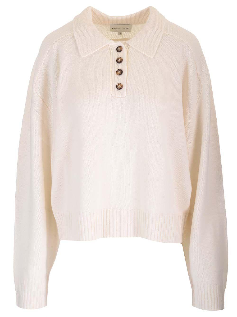 loulou studio polo shirt-style sweater