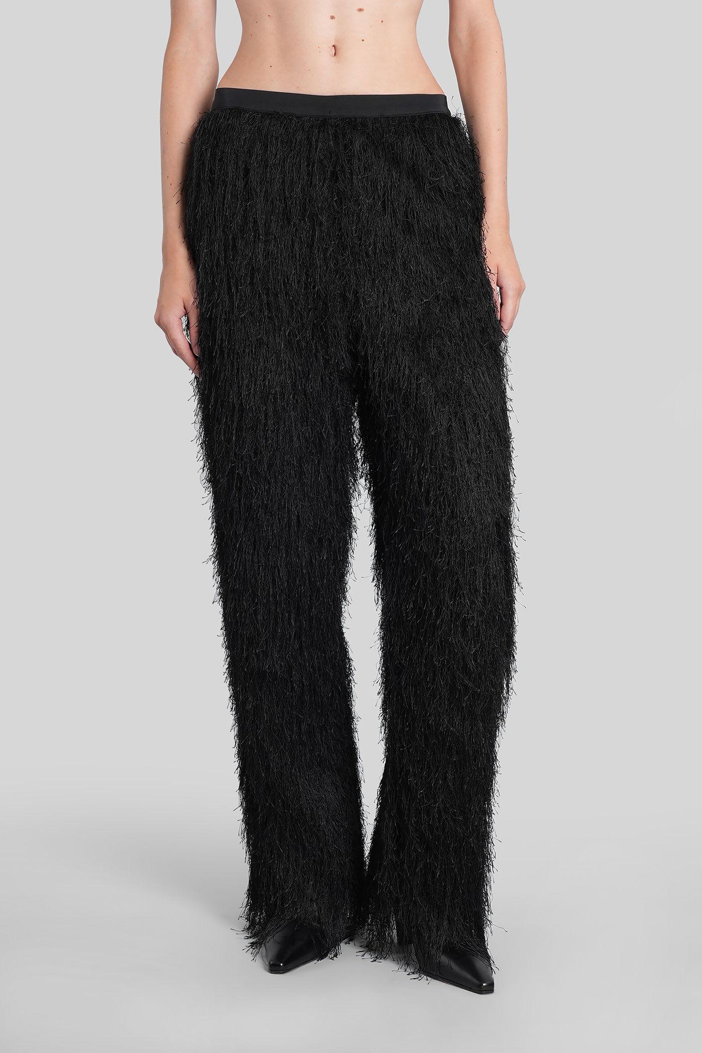 loulou studio reed pants in black polyester