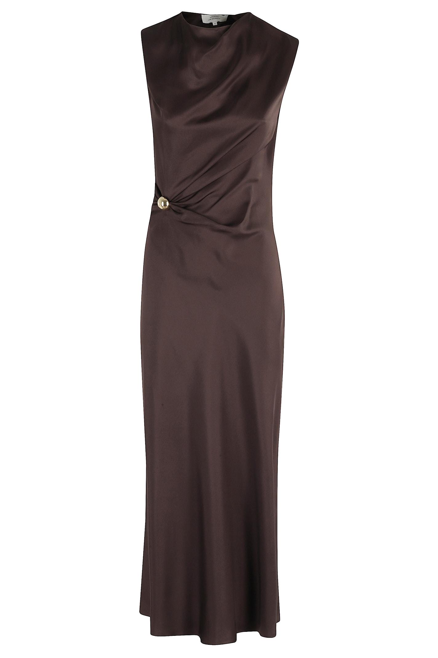 loulou studio roan sleeveless draped dress