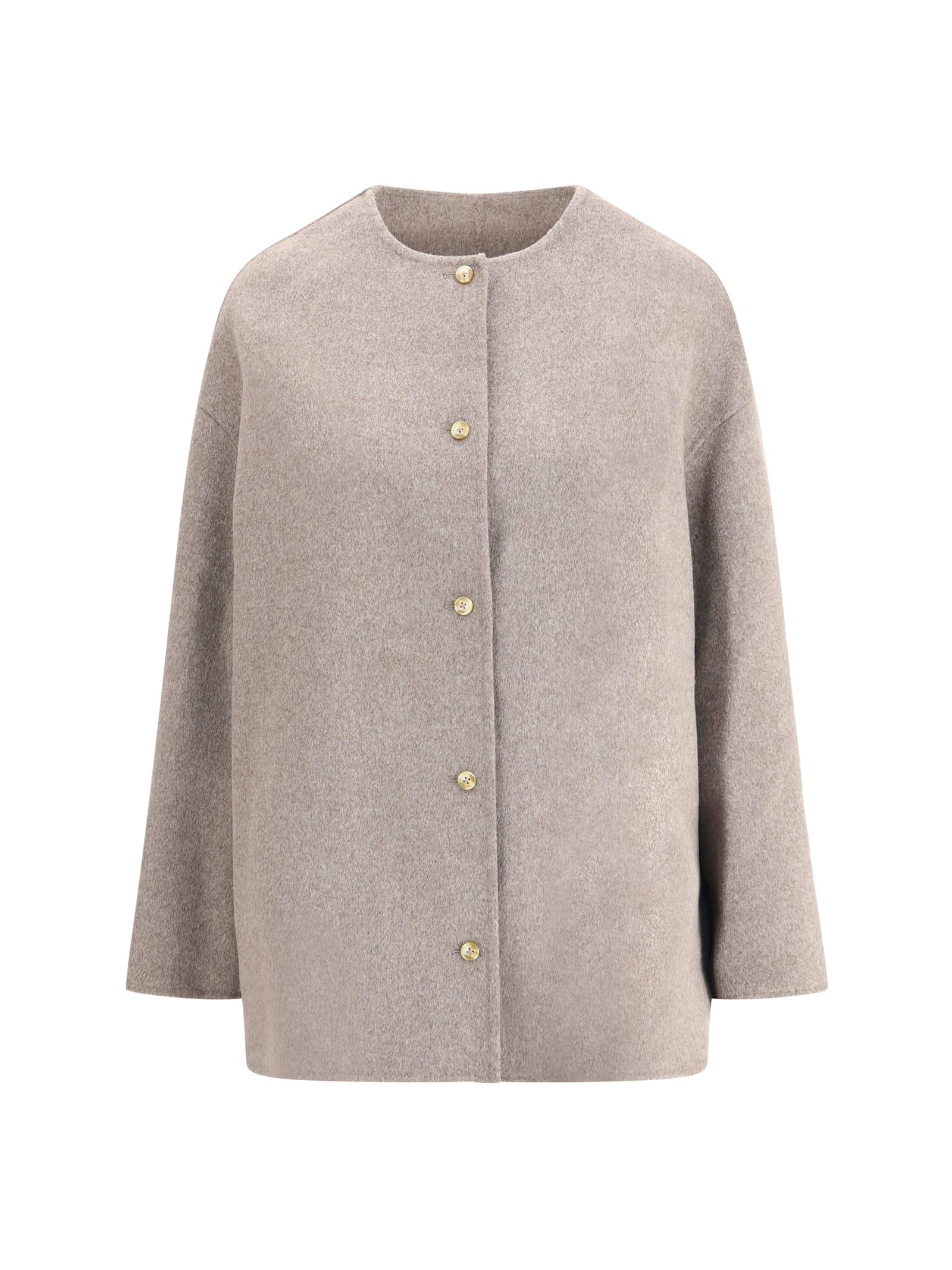 loulou studio wool short coat
