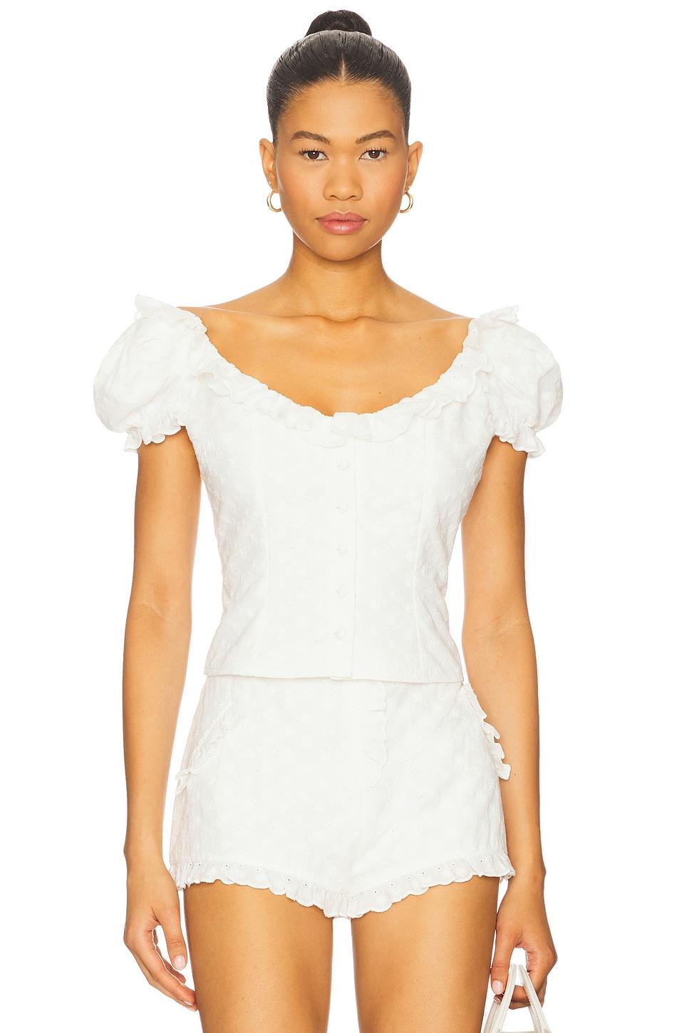 love letter eyelet top