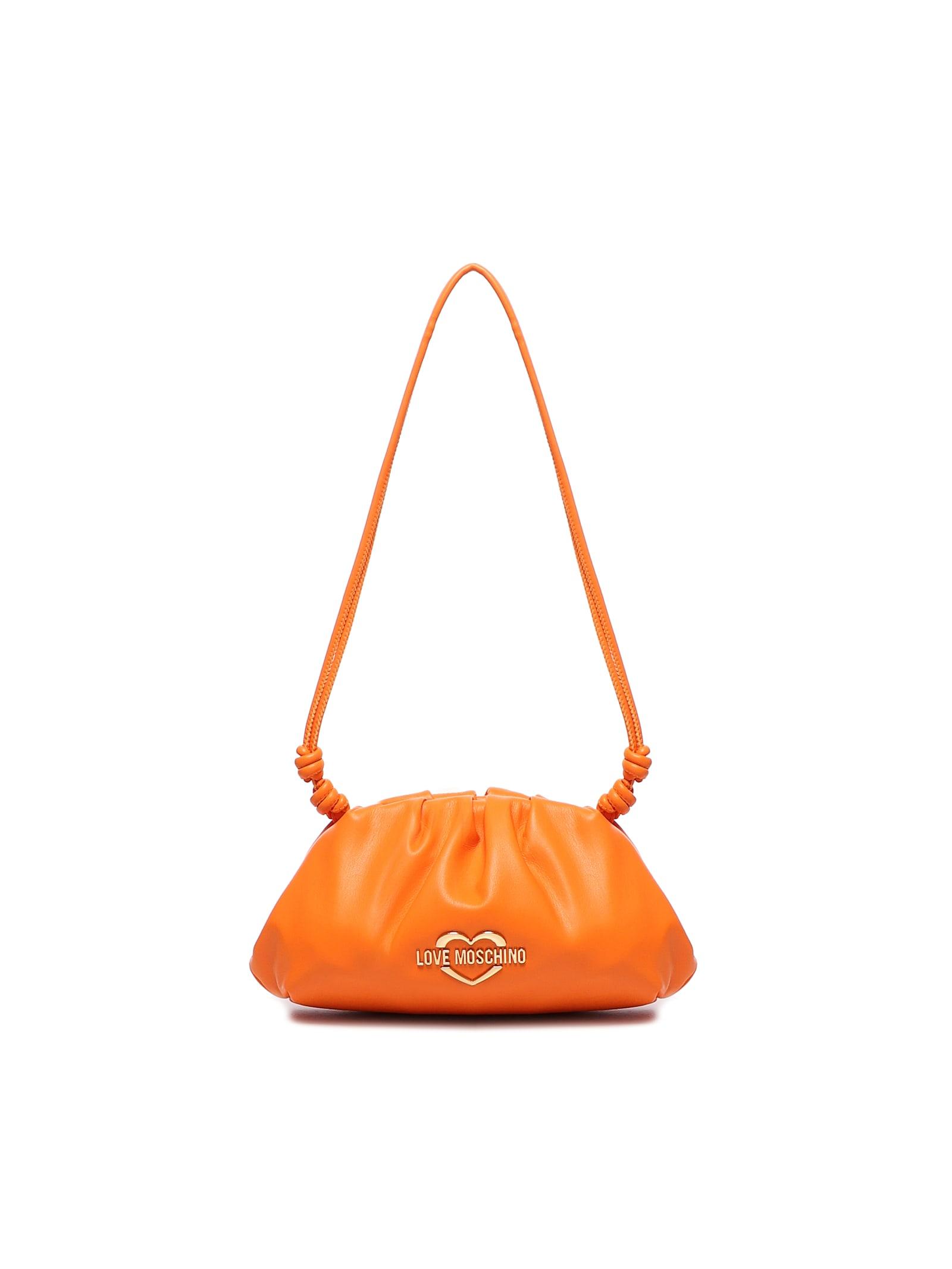 love moschino leather shoulder bag