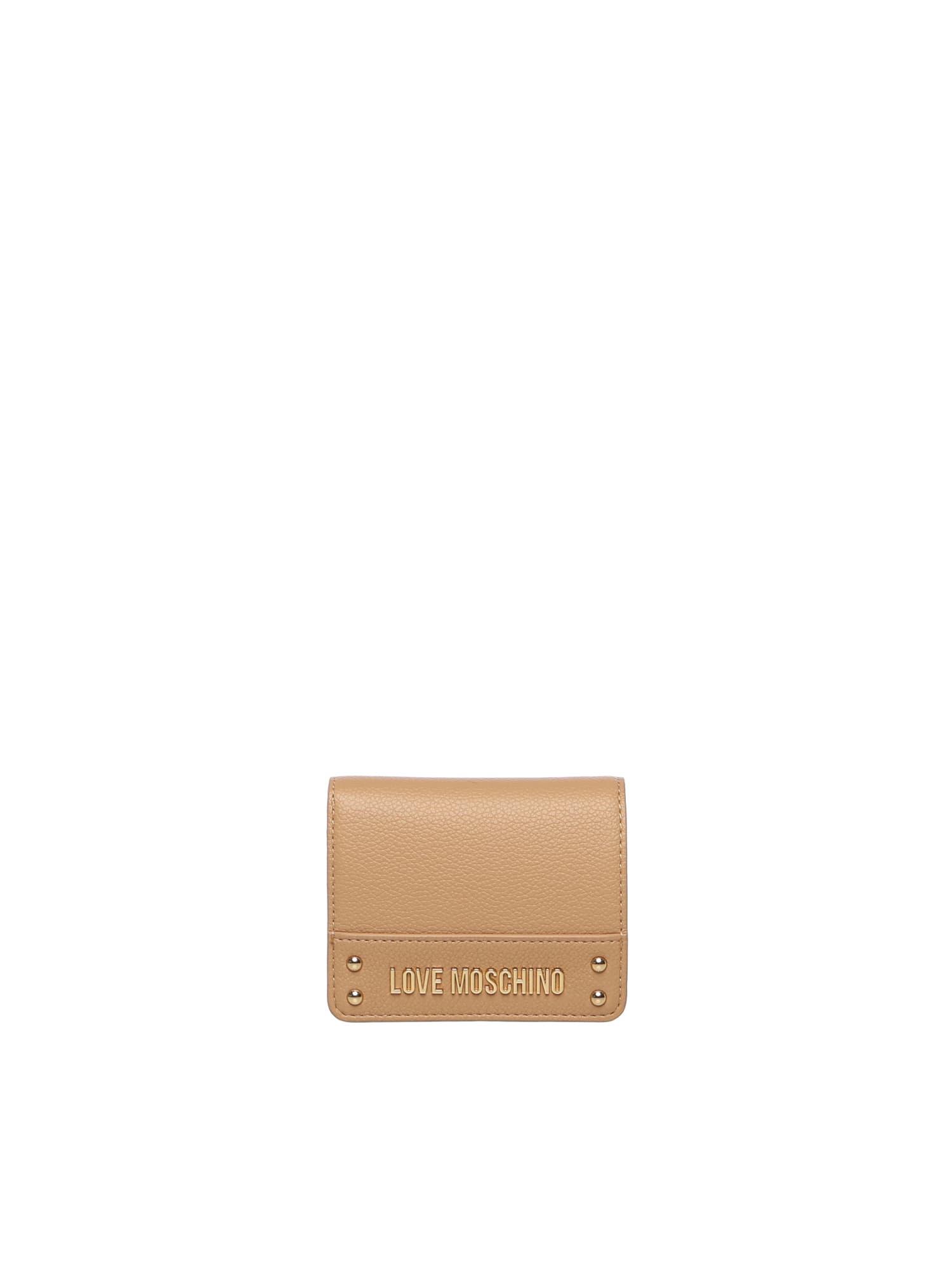 love moschino small wallet with logo