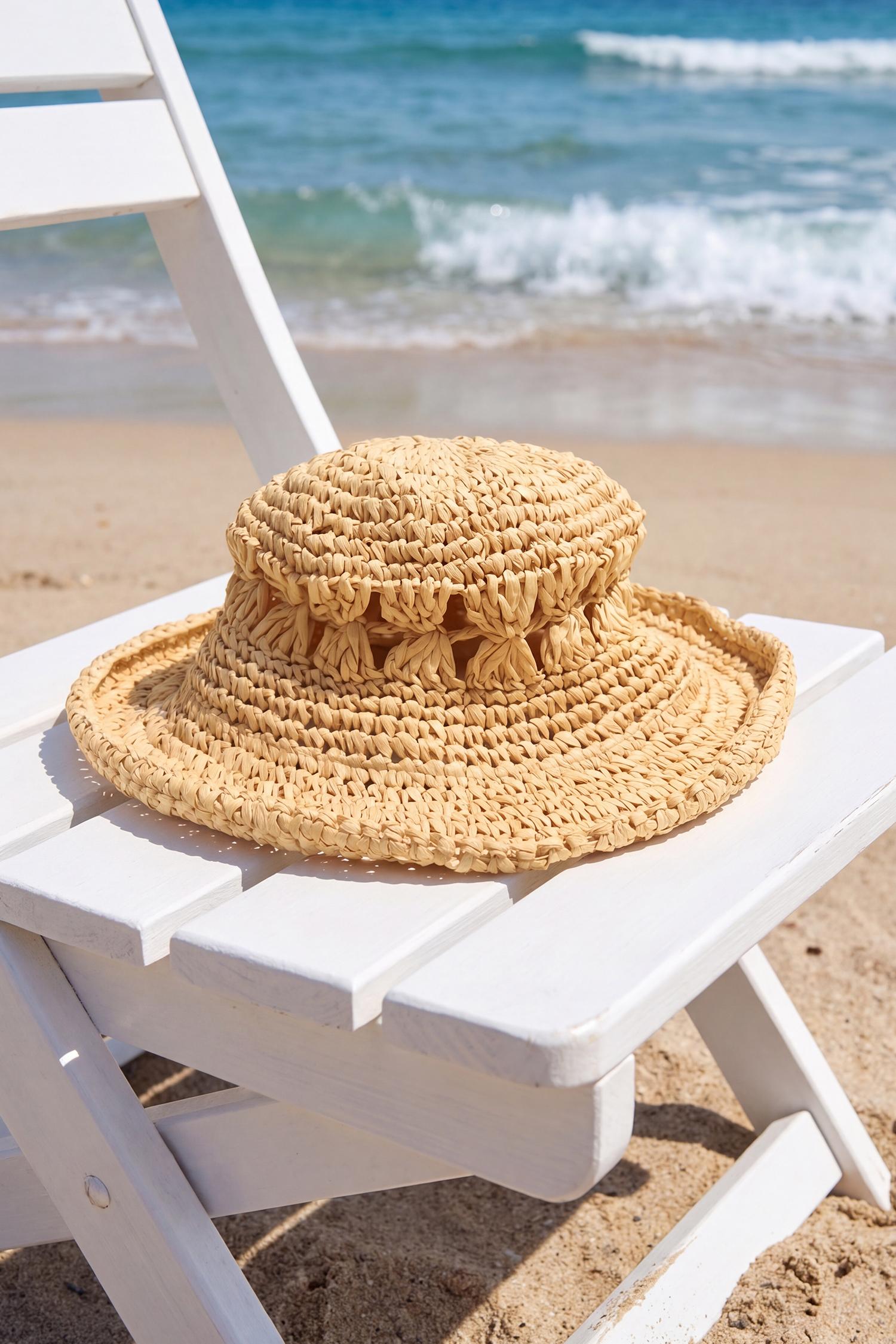 love the sun straw hat - f
