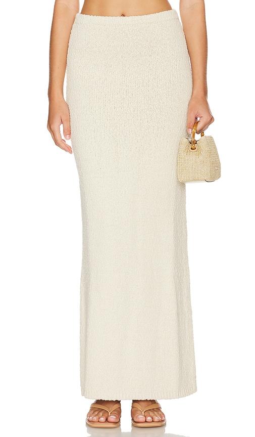 lovers and friends agnese maxi skirt in cream.