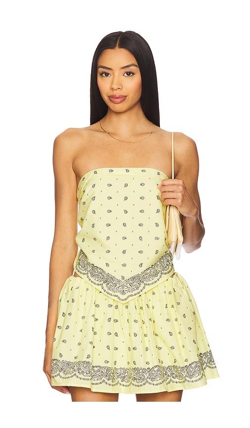 lovers and friends amelia top in lemon.