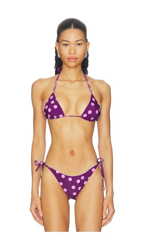 lovers and friends anelyn reversible top in purple.