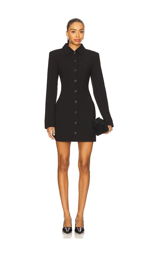 lovers and friends anja mini dress in black.