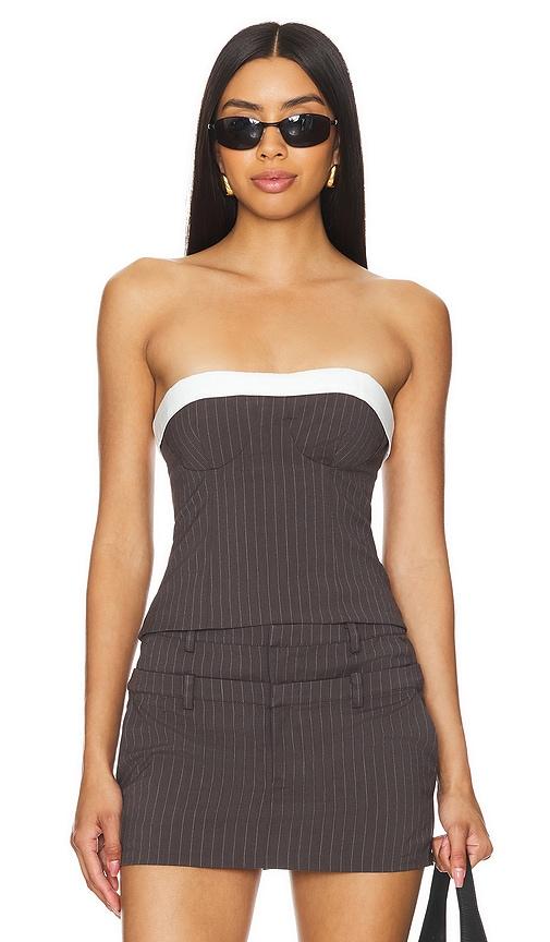 lovers and friends ashley top in grey.