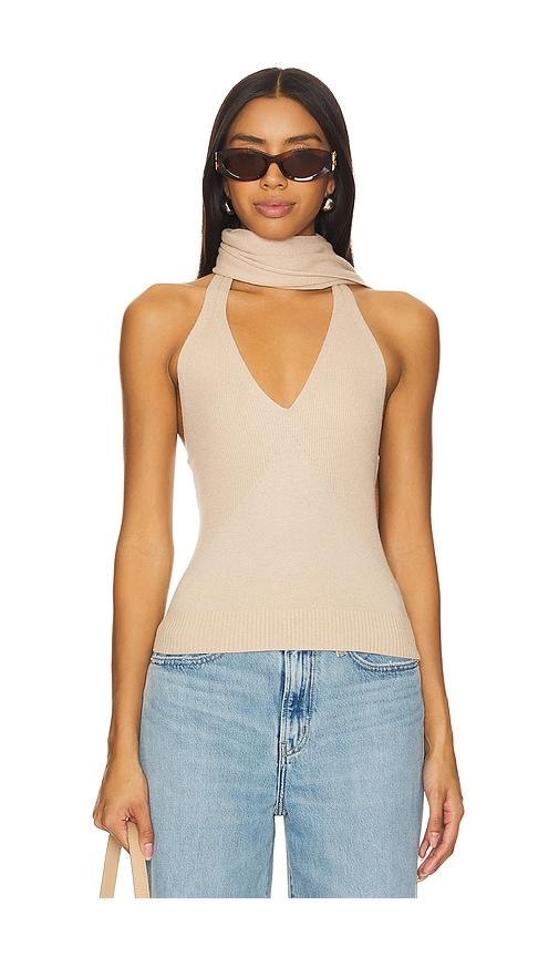 lovers and friends aurel top in beige.
