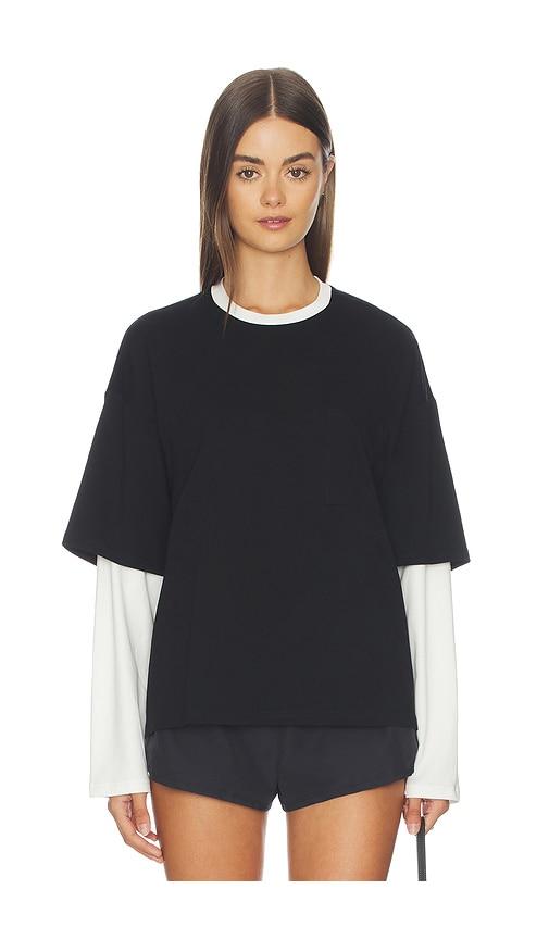 lovers and friends bethan tee in black,white.
