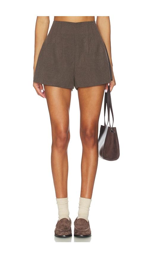 lovers and friends bexton short in brown.
