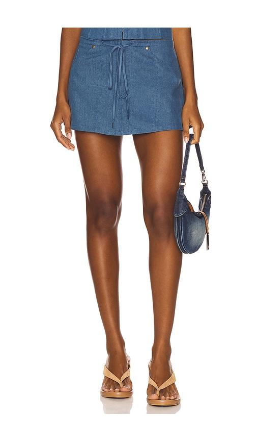 lovers and friends bridgit skort in blue.