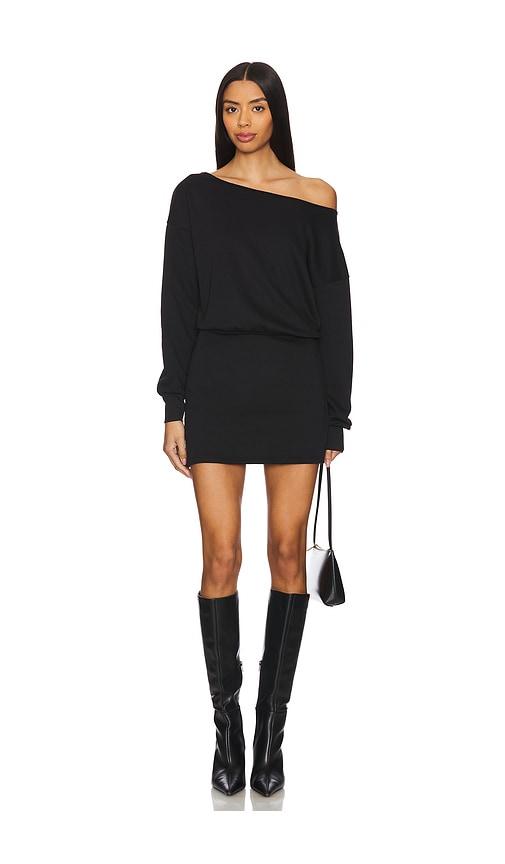 lovers and friends caddie mini dress in black.