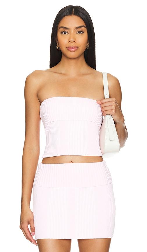 lovers and friends camil tube top in pink.