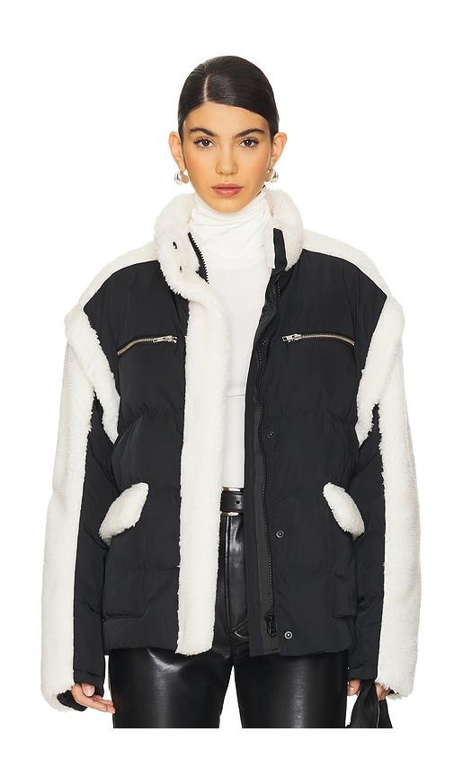 lovers and friends caputo twofer jacket in black.