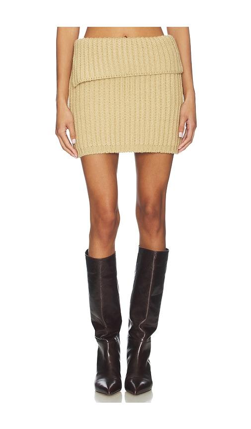 lovers and friends carolina skirt in beige.