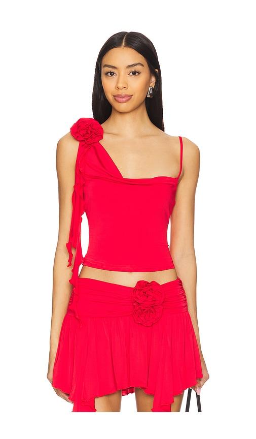 lovers and friends casey top in red.