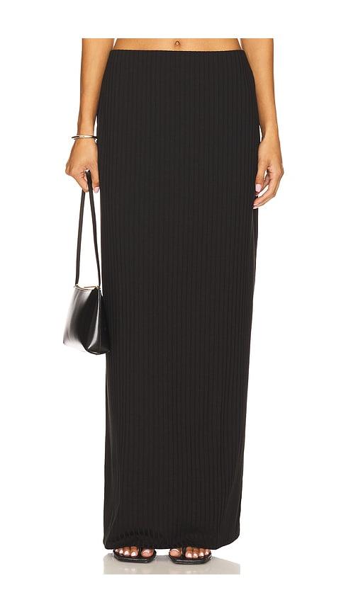 lovers and friends cassie maxi skirt in black.