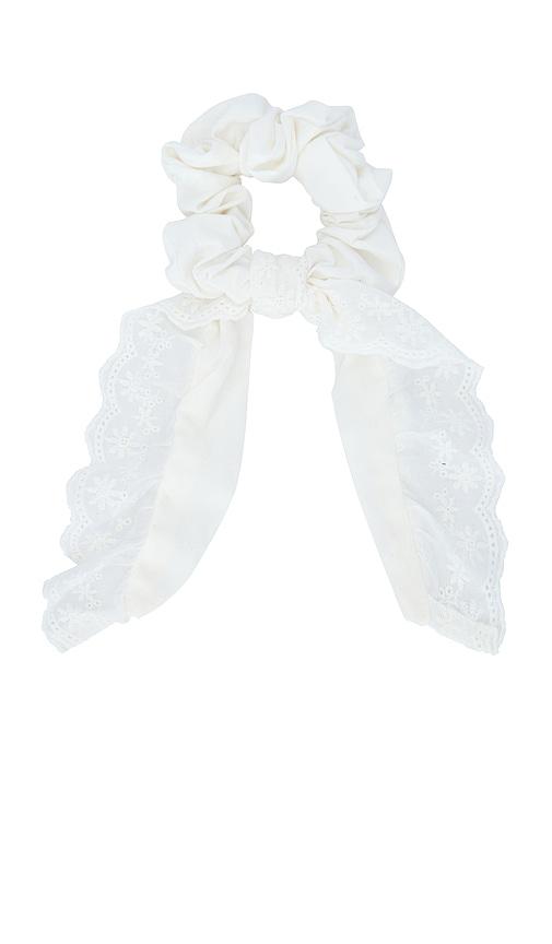 lovers and friends celia scrunchie in ivory.
