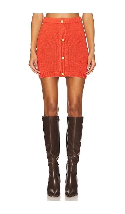 lovers and friends christa mini skirt in red.