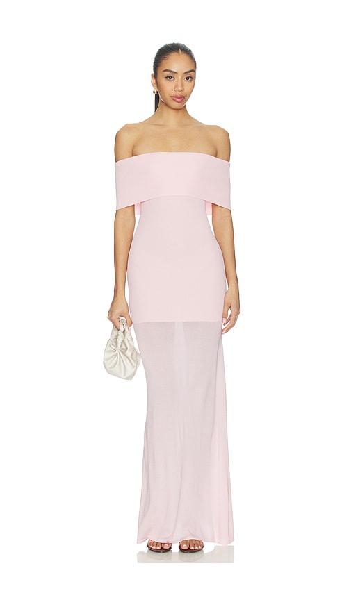 lovers and friends christi maxi dress in pink.