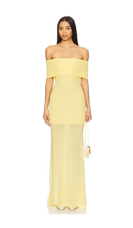 lovers and friends christi maxi dress in yellow.