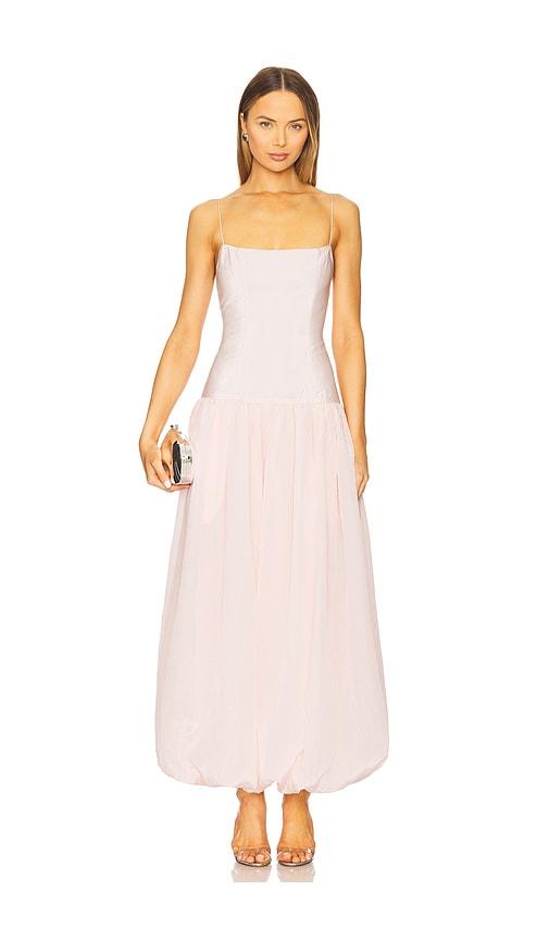 lovers and friends christine maxi dress in blush.