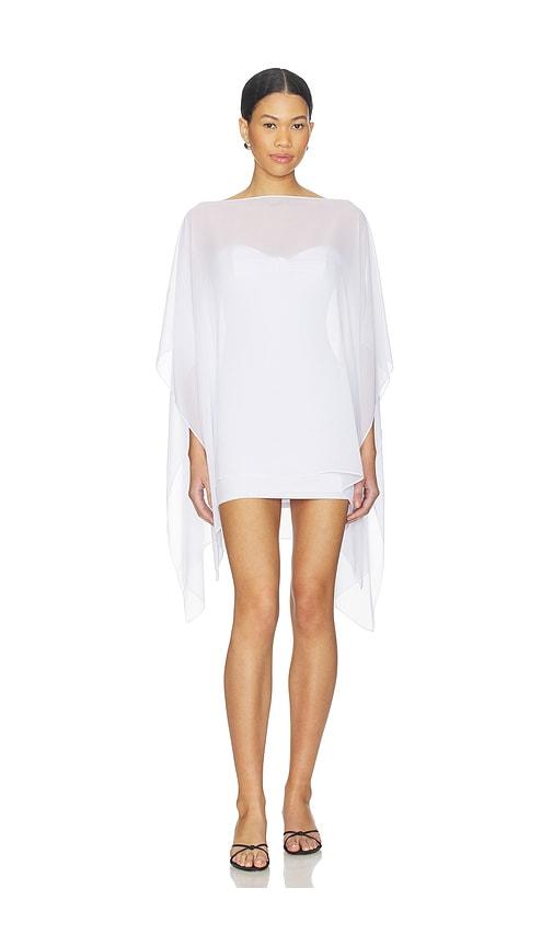 lovers and friends clarissa mini dress in white.