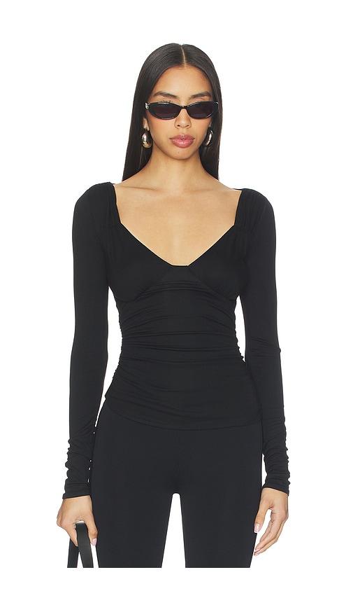 lovers and friends cora top in black.