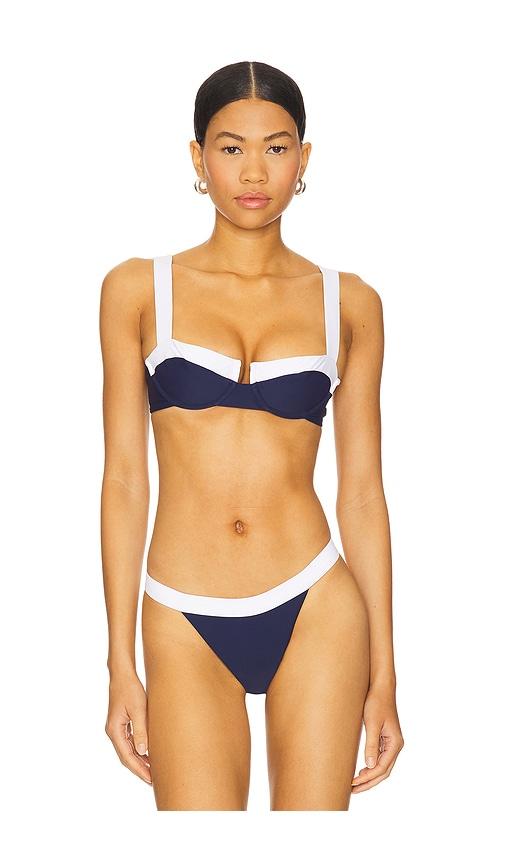 lovers and friends cordelia top in navy.