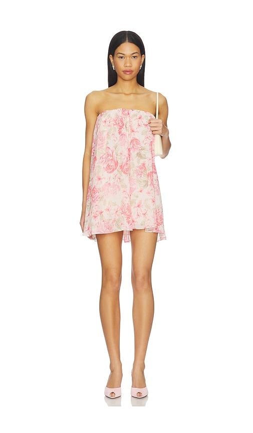lovers and friends cristina mini dress in pink.