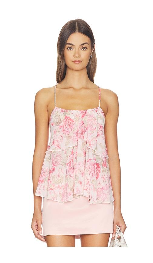 lovers and friends cristina top in pink.