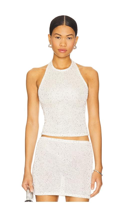 lovers and friends dahlia top in white.
