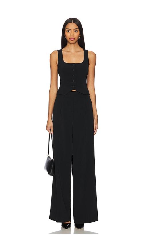 lovers and friends dakota jumpsuit in black.