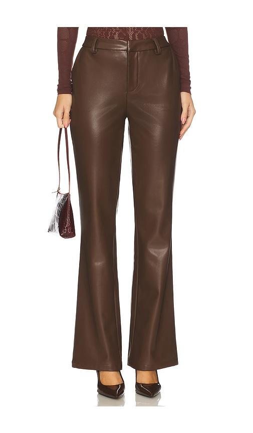 lovers and friends delaney pant in brown.