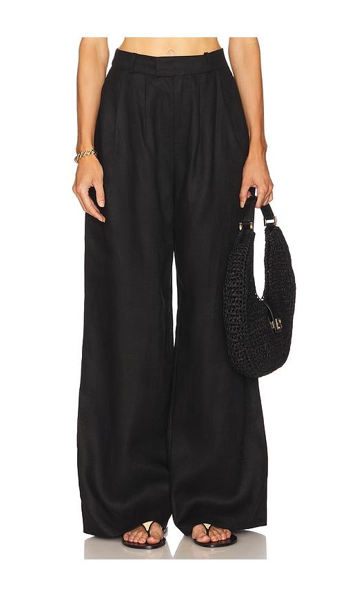 lovers and friends drew pant in black.
