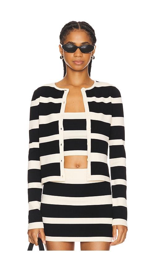 lovers and friends eloise cardigan in cream,black.