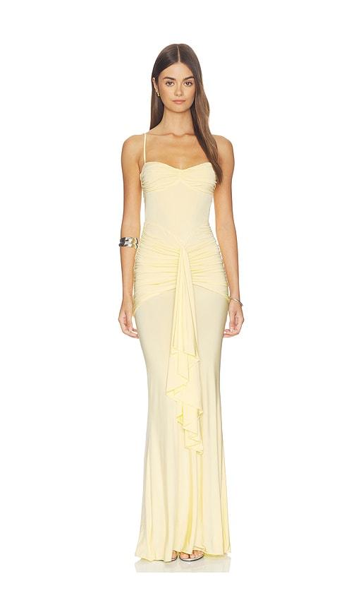 lovers and friends emmy maxi dress in yellow.