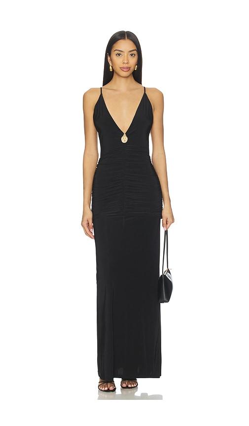 lovers and friends eugene gown in black.
