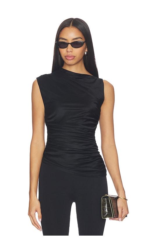lovers and friends ezzie top in black.