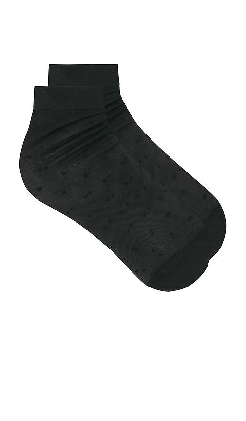 lovers and friends florence sheer sock in black.
