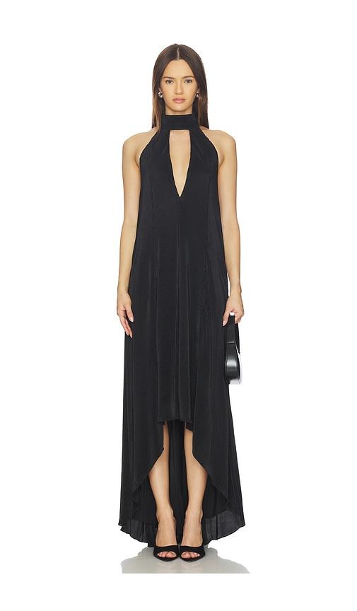 lovers and friends gala gown in black.