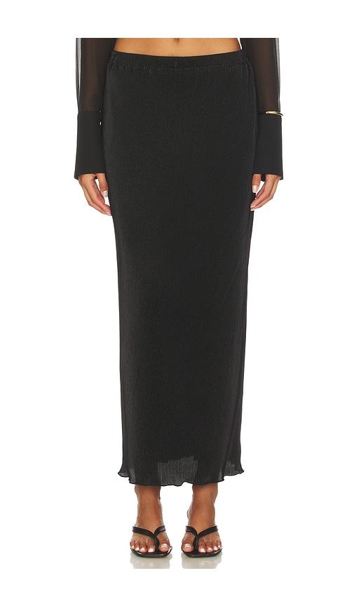 lovers and friends gala maxi skirt in black.