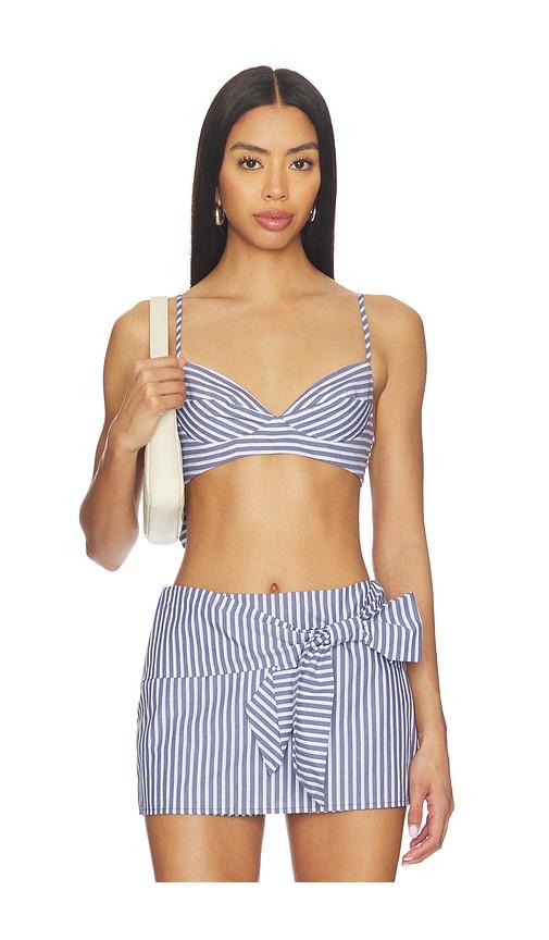 lovers and friends grace top in blue.