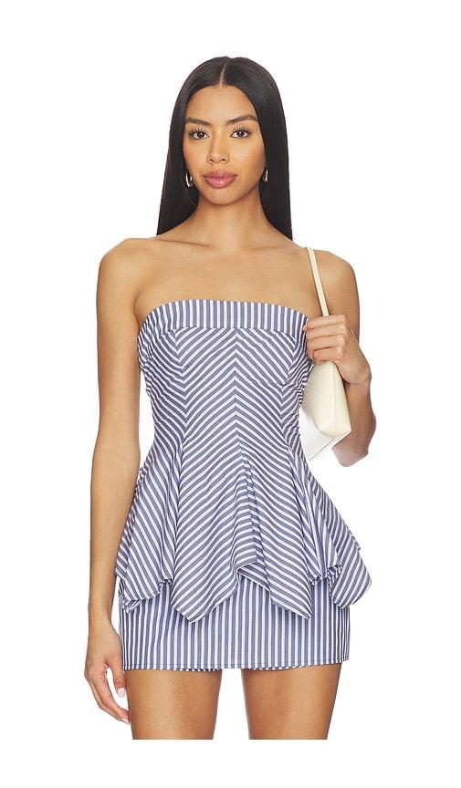 lovers and friends gracie top in blue.