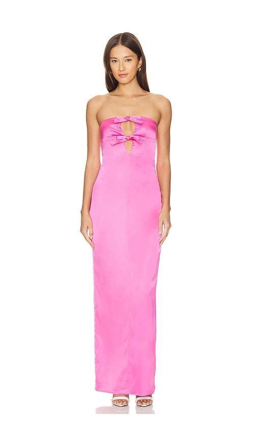 lovers and friends graciela gown in pink.
