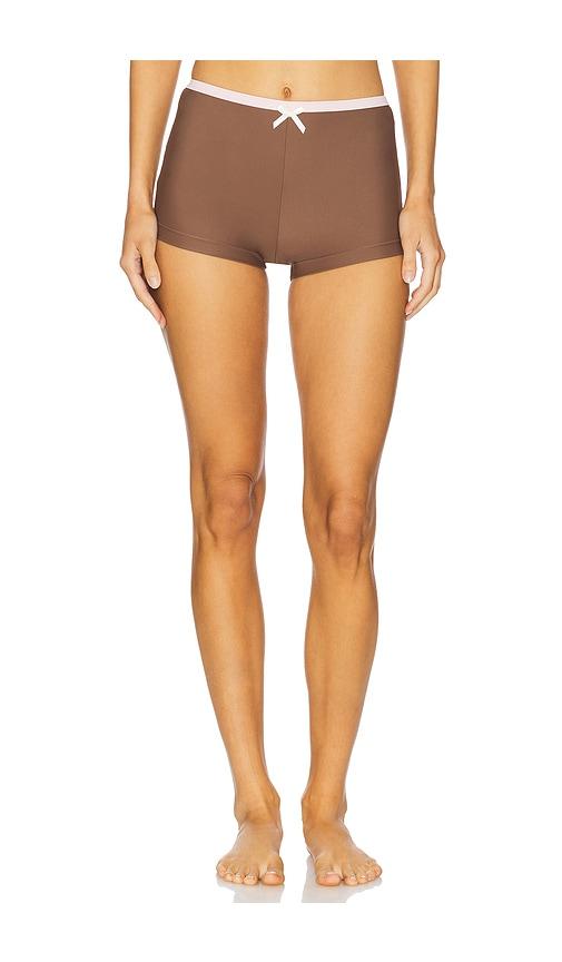 lovers and friends harriet short in brown.