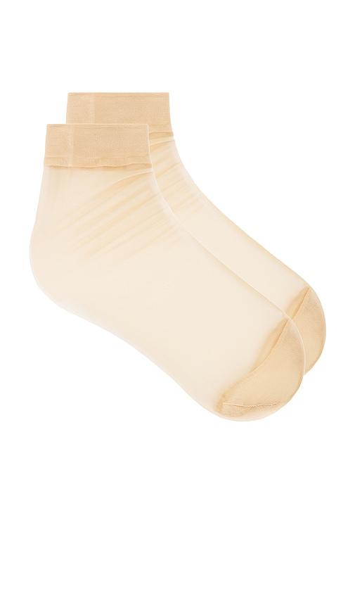 lovers and friends heidi sheer sock in nude.