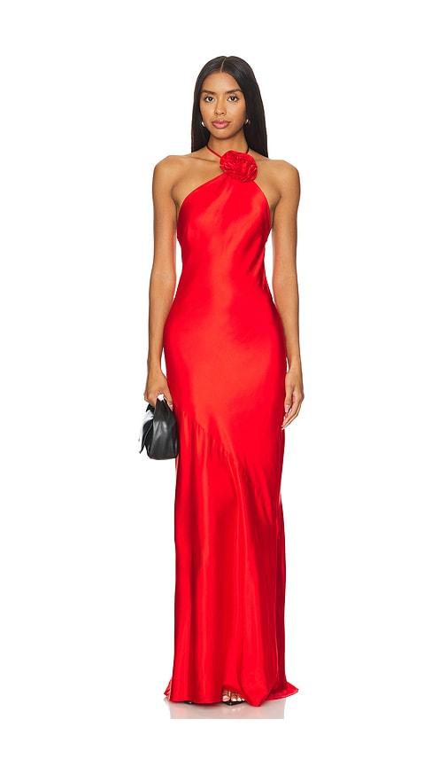 lovers and friends inara gown in red.